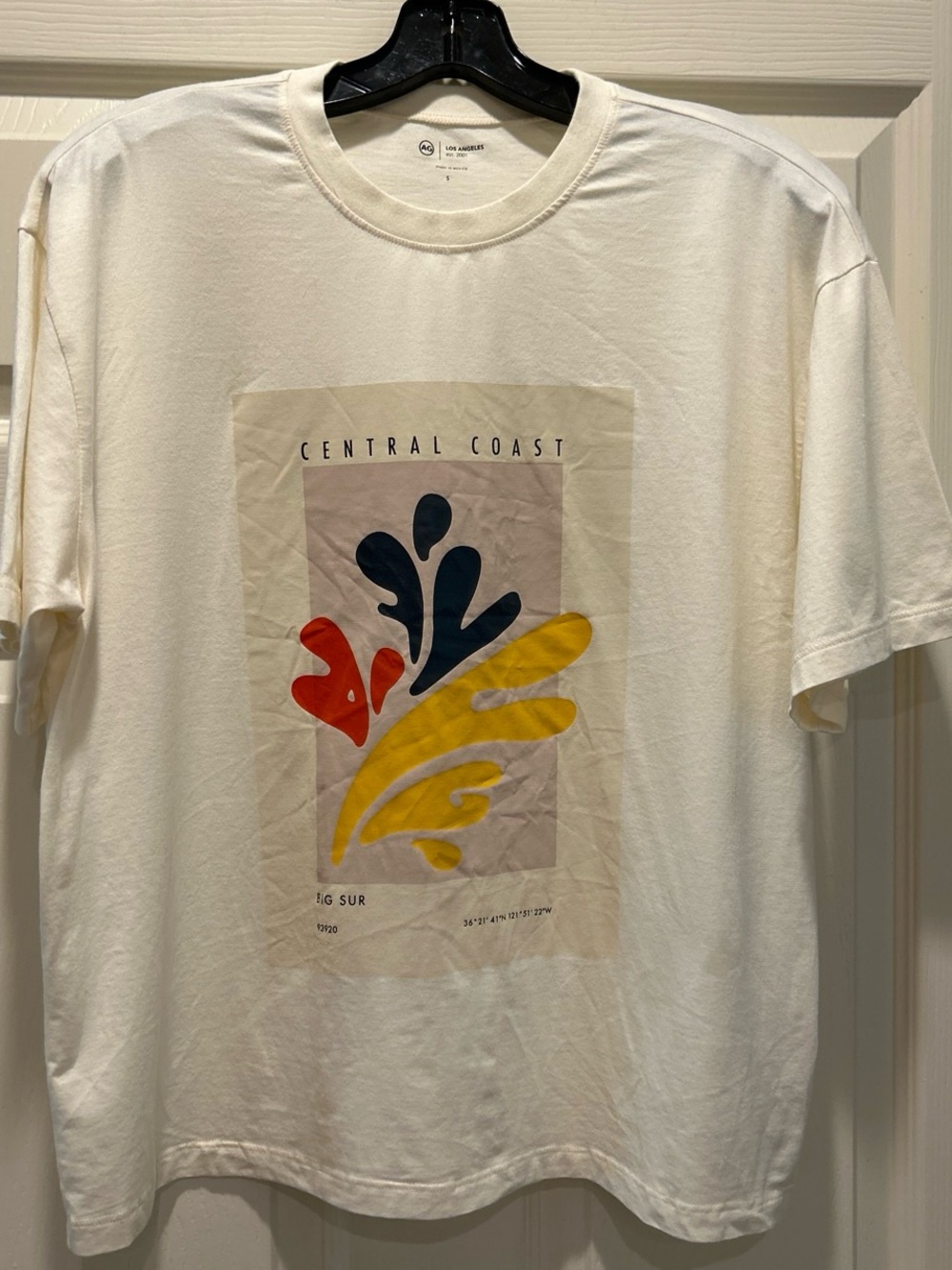 AG Central Coast Graphic Tee with Navy, Mustard & Red Design